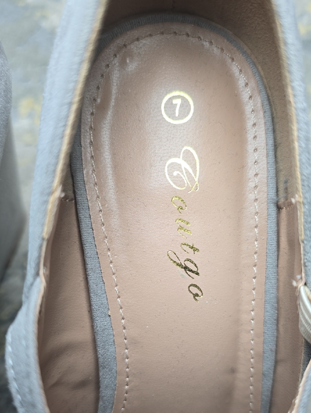 Coutgo Mary Jane Pumps Ankle Strap High Heel Round Toe Wedge Shoes Size 7 - Picture 10 of 11
